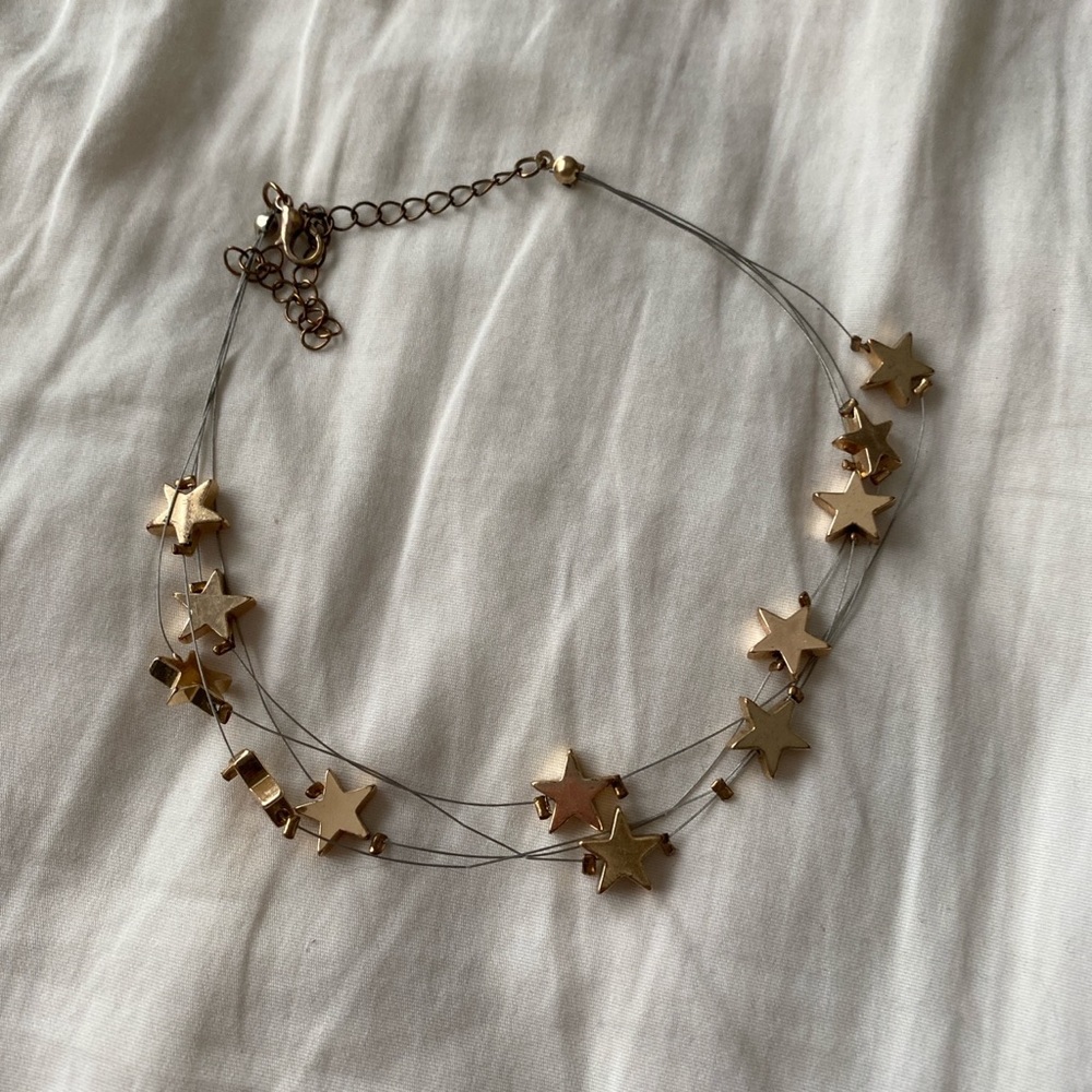 Gold star choker